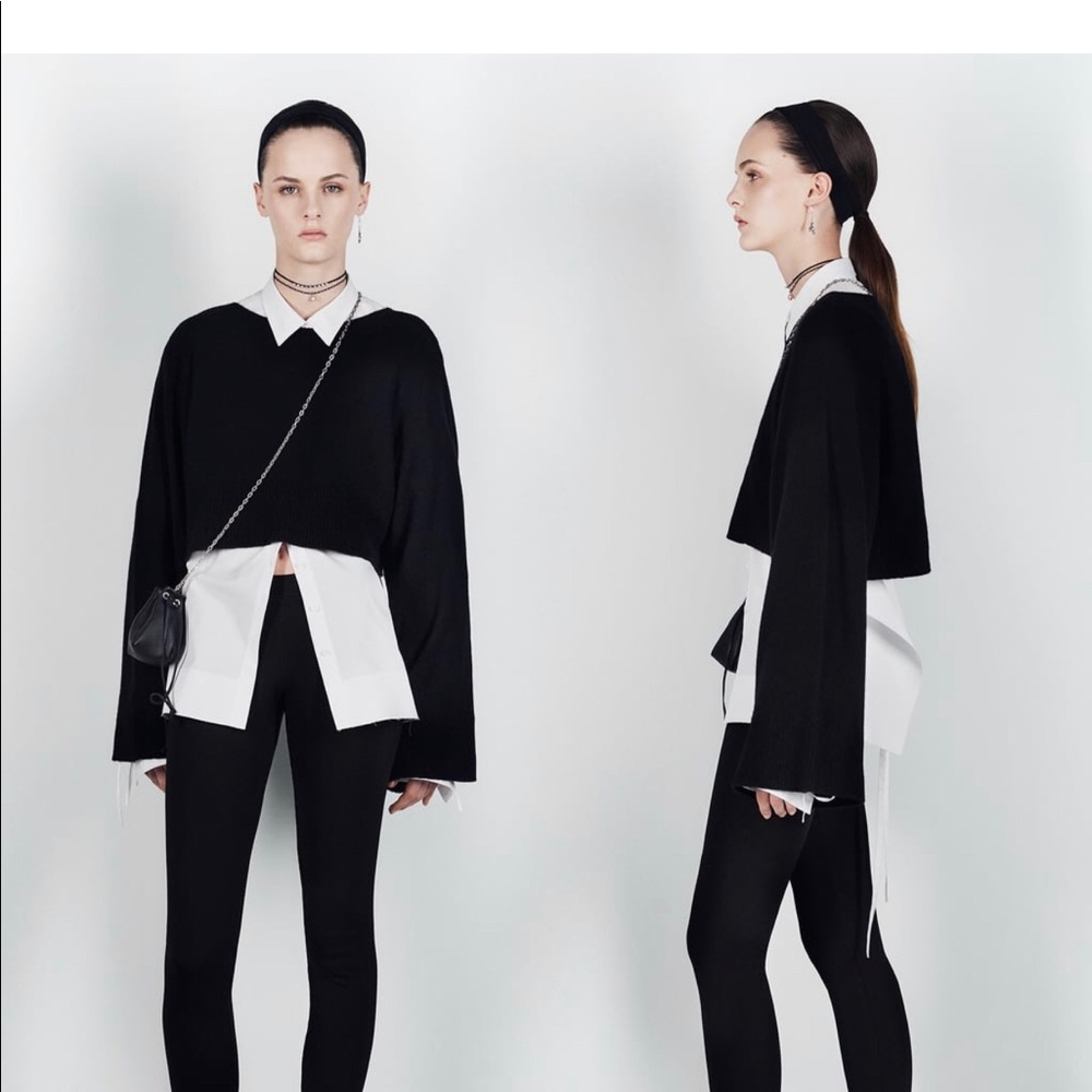 Zara Cropped Cashmere Sweater